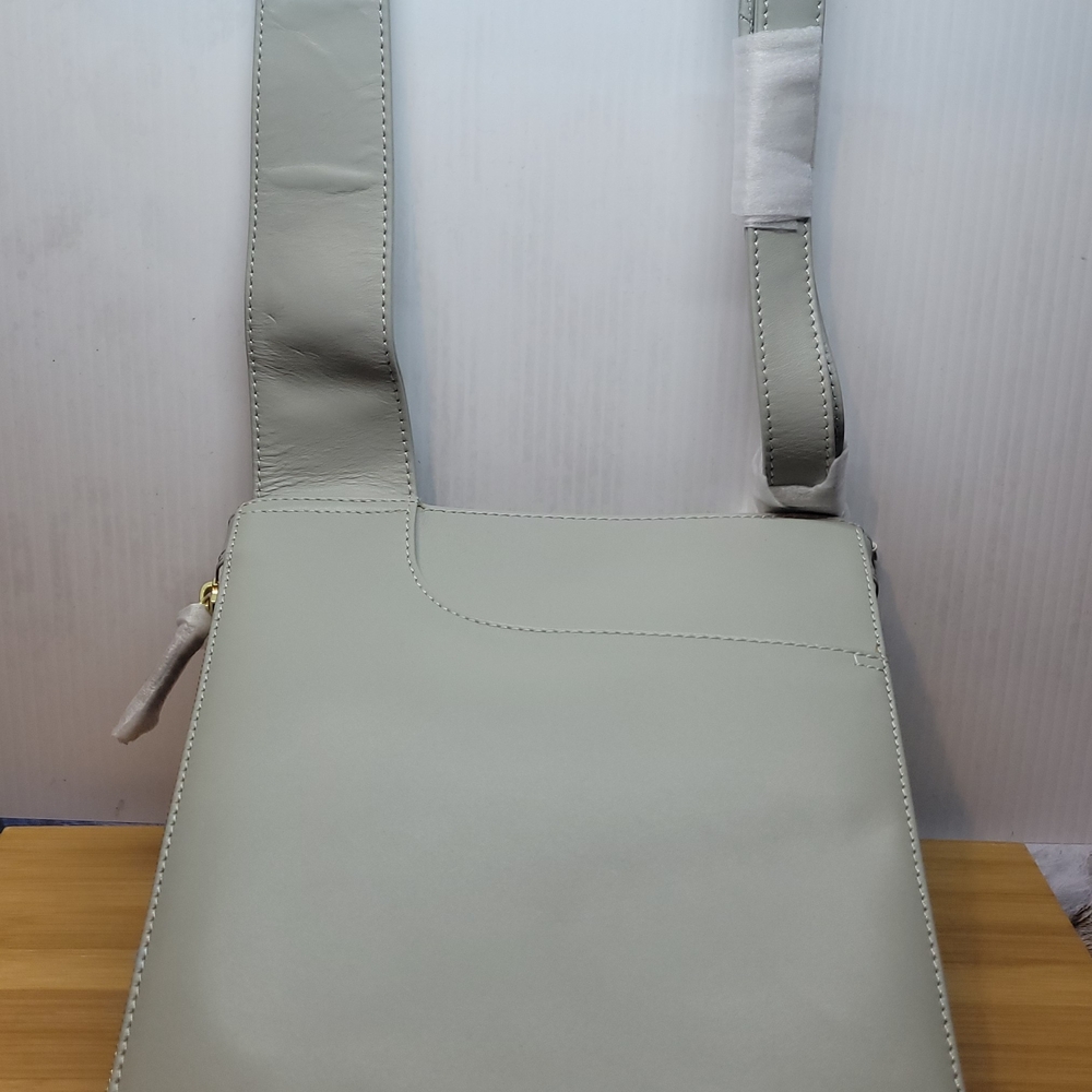 RADLEY LONDON Light Gray Smooth Leather Crossbody Bag - Picture 4 of 9